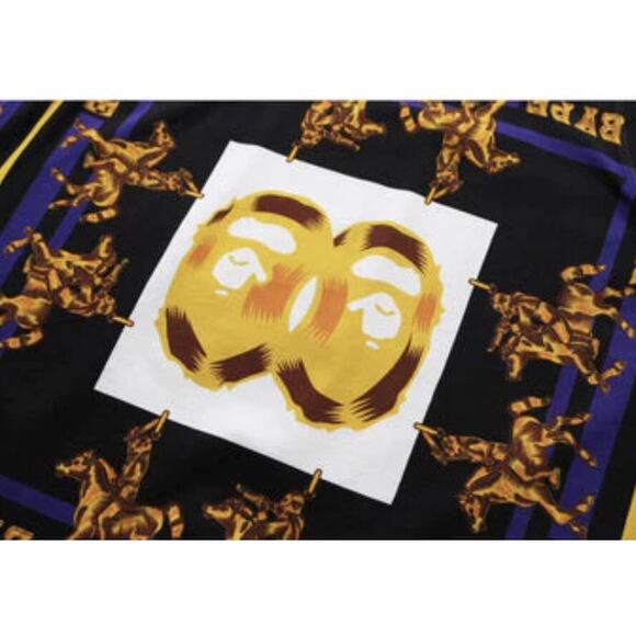 A Bathing Ape BAPE Black & Gold Double Ape Head Tank Top Size XXL 2XL AUTHENTIC! - Picture 3 of 3